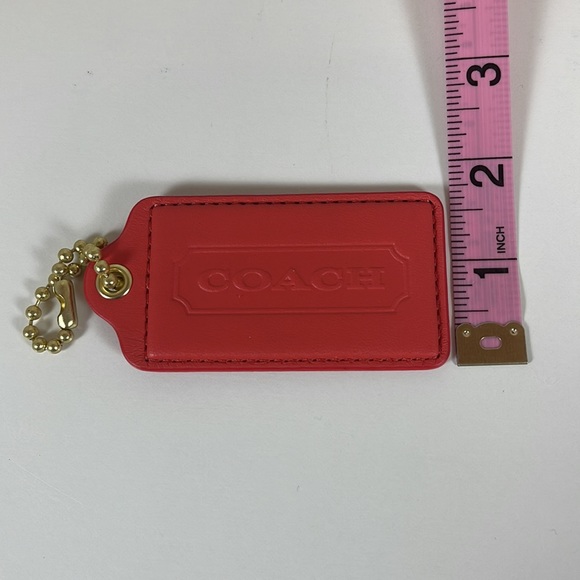 COACH Authentic Large Tag in Coral Color - Picture 3 of 3